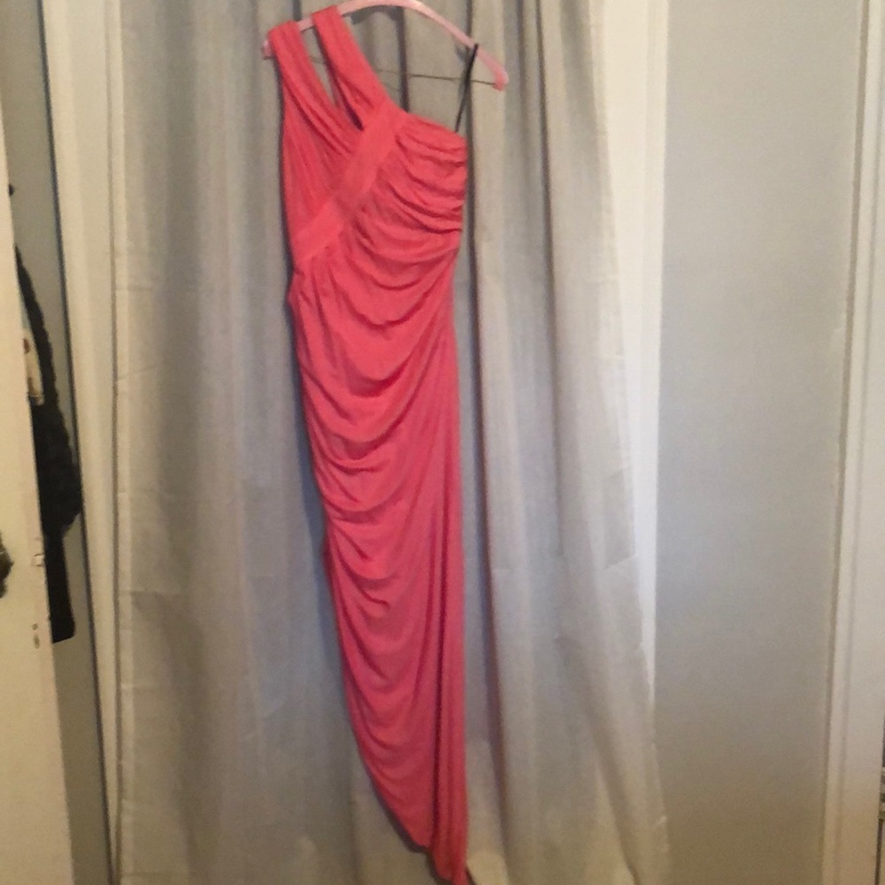 Gorgeous pink dress with side slit.  Worn x1.